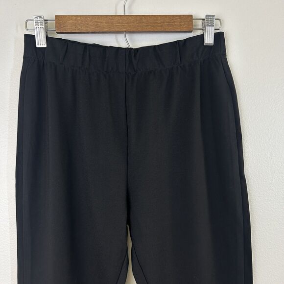 Commense Pants‎ Womens M High Waisted Essential Stretch Flare Black Thin Classic - Picture 5 of 15